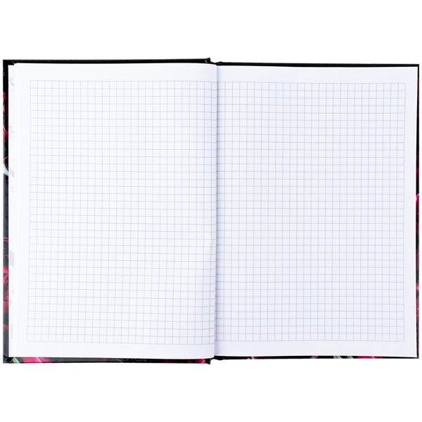 Книга записная Axent Crimson fleur 8459-4-A, А5, 96 листов, клетка, твердая обложка