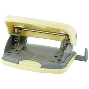 Діркопробивач для паперу Axent Welle-2 3820-08-A, пластиковий, 20 аркушів, Pastelini, жовтий