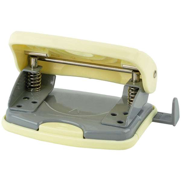 Діркопробивач для паперу Axent Welle-2 3820-08-A, пластиковий, 20 аркушів, Pastelini, жовтий