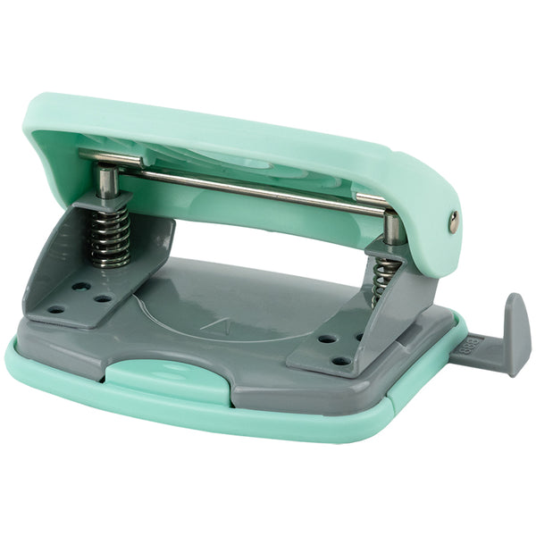 Діркопробивач для паперу Axent Welle-2 3820-18-A, пластиковий, 20 аркушів, Pastelini, м'ятний