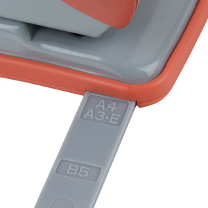 Діркопробивач для паперу Axent Exakt-2 3930-28-A, металевий, 30 аркушів, Earth colors, кораловий