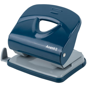 Діркопробивач для паперу Axent Exakt-2 3930-29-A, металевий, 30 аркушів, Earth colors, синій
