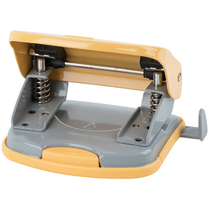 Діркопробивач для паперу Axent Exakt-2 3930-26-A, металевий, 30 аркушів, Earth colors, жовтий