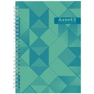 Блокнот на спирали Axent 8032-34-A, A5, 96 листов, клетка, твердая обложка