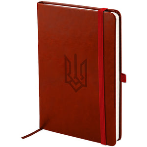 Книга записная Axent Partner Lux Герб 8202-05-5-A, 125x195 мм, 96 листов, клетка, бордовая