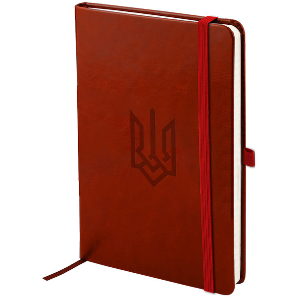 Книга записная Axent Partner Lux Герб 8202-05-5-A, 125x195 мм, 96 листов, клетка, бордовая