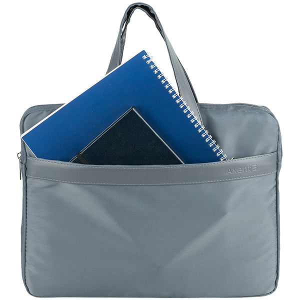 Сумка для документів текстильна Axent 1631-02-A, А4+, 1 відділення, сіра