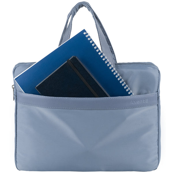 Сумка для документів текстильна Axent 1631-03-A, А4+, 1 відділення, блакина