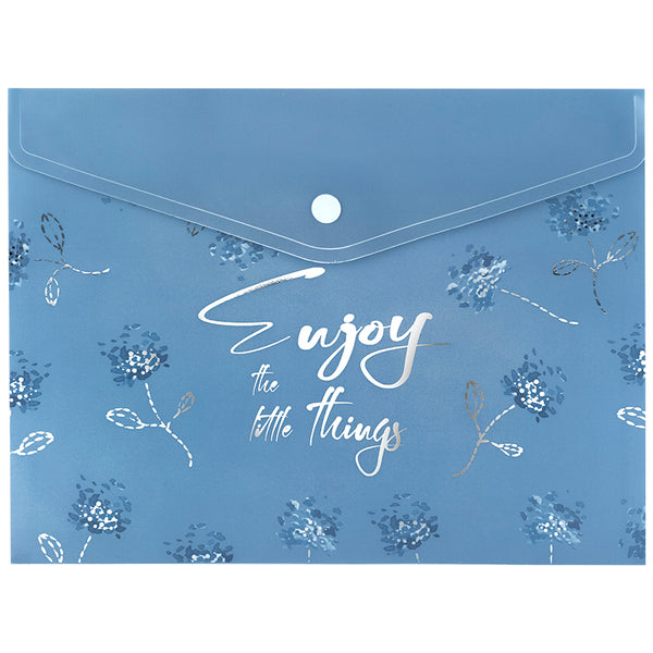 Папка на кнопці Axent Flower Symphony-3 1496-46-A, А5+