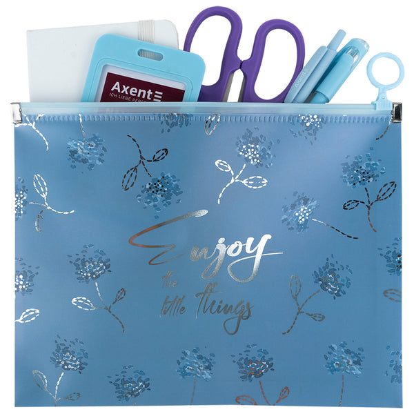 Папка на блискавці zip-lock Axent Flower Symphony-3 1498-46-A, А5+