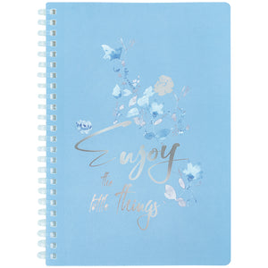 Блокнот на спiралi Axent  Flower Symphony 2 8033-6-A, А5, 80 аркушів, клітинка, пластикова обкладинка