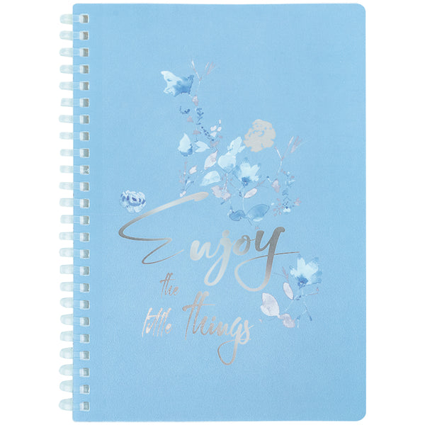 Блокнот на спiралi Axent  Flower Symphony 2 8033-6-A, А5, 80 аркушів, клітинка, пластикова обкладинка