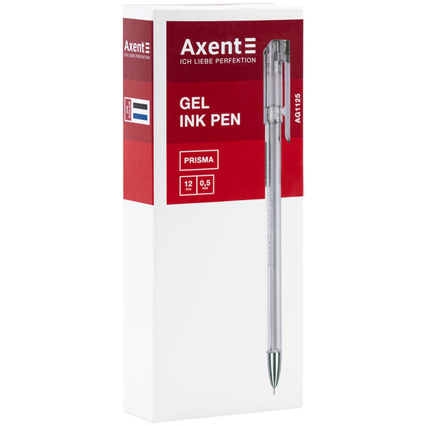 Ручка гелева Axent Prisma AG1125-01-A, 0.5 мм, чорна