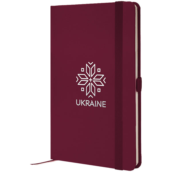 Книга записная Axent Partner Вишиванка 8201-46-7-A, 125x195 мм, 96 листов, клетка, винная