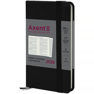 Еженедельник 2026 Axent Pocket Strong 8508-26-01-A, 90*150, черный