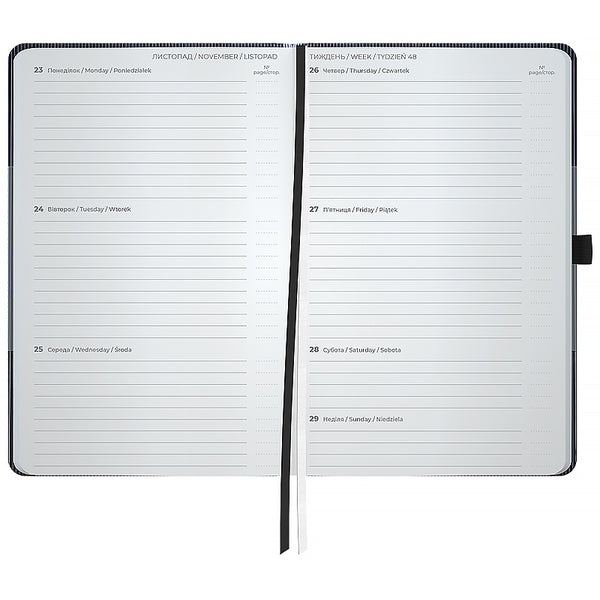 Щотижневик 2026 Axent Partner Lines 8515-26-01-A, 125*195, чорний