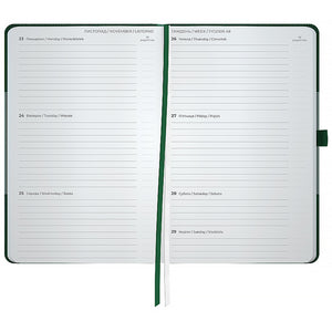 Щотижневик 2026 Axent Partner Lines 8515-26-23-A, 125*195, темно-зелений