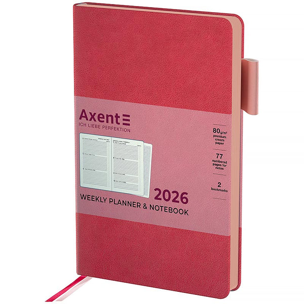 Щотижневик 2026 Axent Partner Soft Muse 8527-26-1-A, 125*195, рожевий