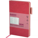 Щотижневик 2026 Axent Partner Soft Muse 8527-26-1-A, 125*195, рожевий Щотижневик 2026 Axent Partner Soft Muse 8527-26-1-A, 125*195, рожевий