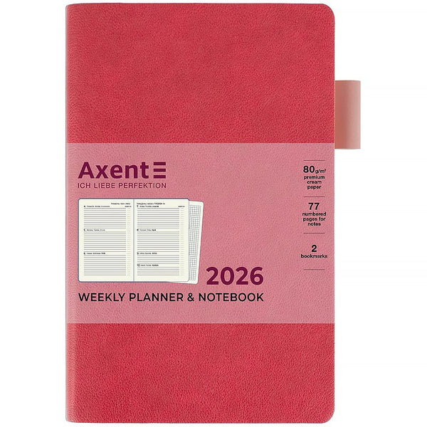 Щотижневик 2026 Axent Partner Soft Muse 8527-26-1-A, 125*195, рожевий