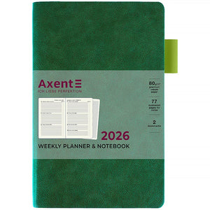 Щотижневик 2026 Axent Partner Soft Muse 8527-26-2-A, 125*195, зелений