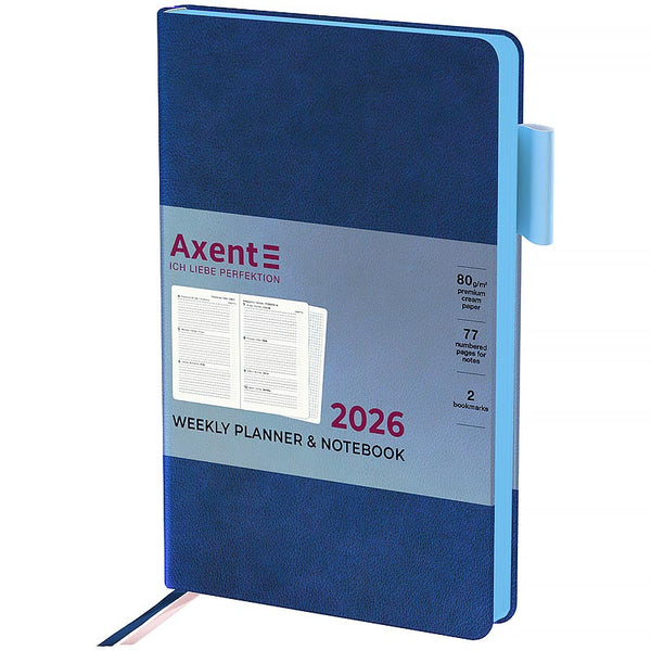Щотижневик 2026 Axent Partner Soft Muse 8527-26-3-A, 125*195, синій