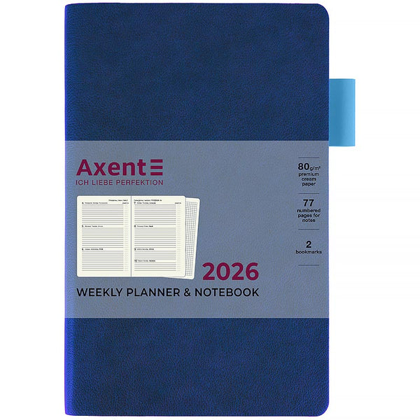 Щотижневик 2026 Axent Partner Soft Muse 8527-26-3-A, 125*195, синій