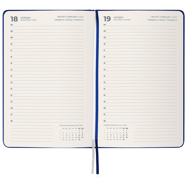Щоденник 2026 Axent Partner Strong 8819-26-38-A, 145*210, класичний синій