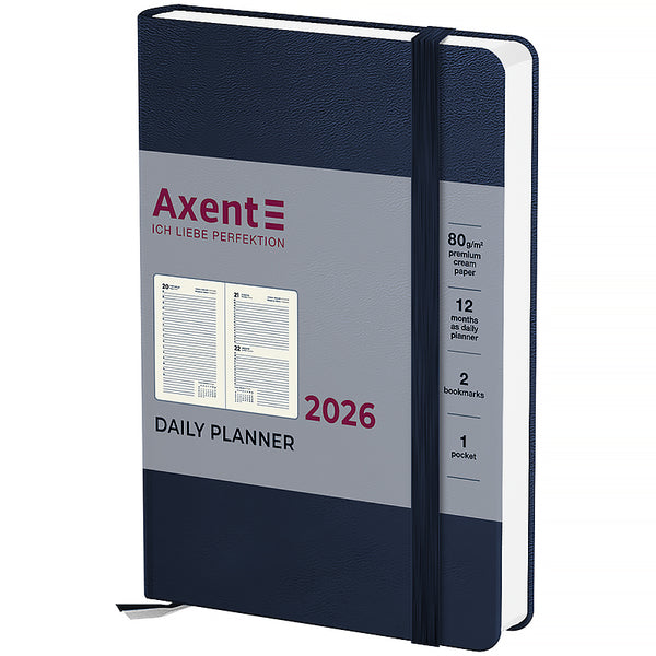 Щоденник 2026 Axent Pocket Strong 8833-26-02-A, 104*146, синій