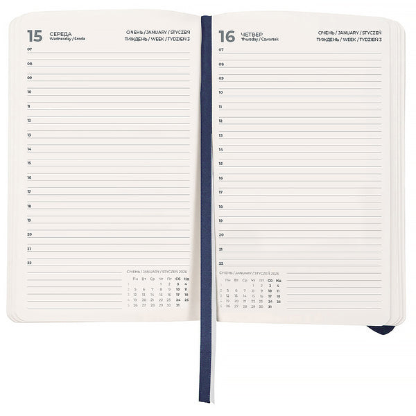 Щоденник 2026 Axent Pocket Strong 8833-26-02-A, 104*146, синій