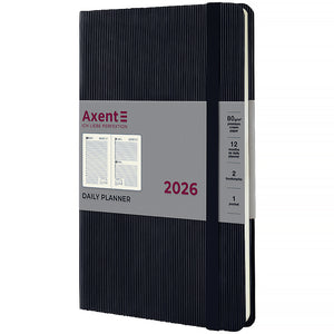 Щоденник 2026 Axent Partner Lines 8815-26-01-A, 145*210, чорний