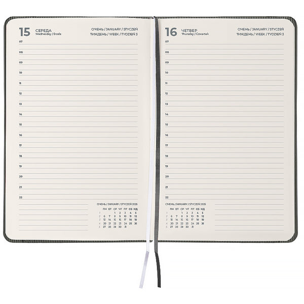 Щоденник 2026 Axent Partner Lines 8815-26-03-A, 145*210, сірий
