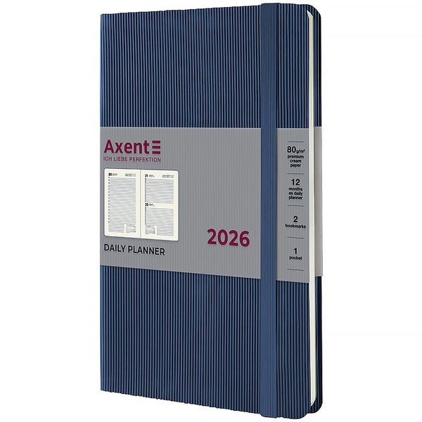 Щоденник 2026 Axent Partner Lines 8815-26-48-A, 145*210, блакитний