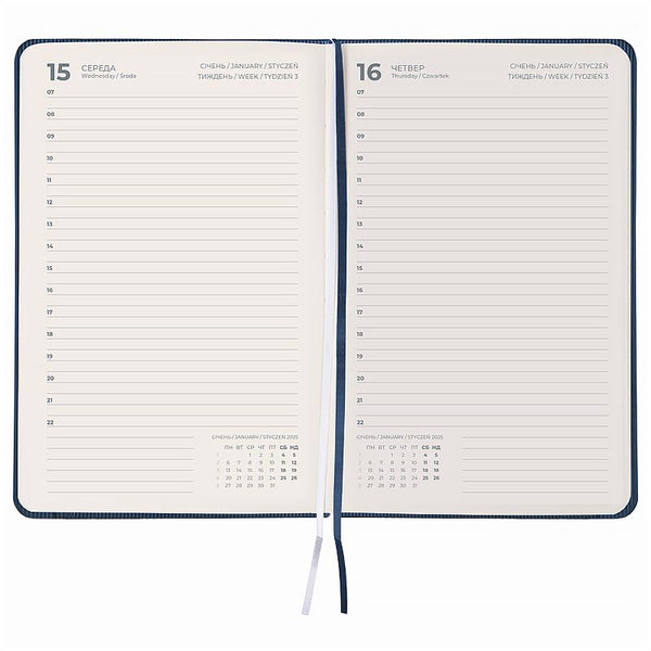 Щоденник 2026 Axent Partner Lines 8815-26-48-A, 145*210, блакитний