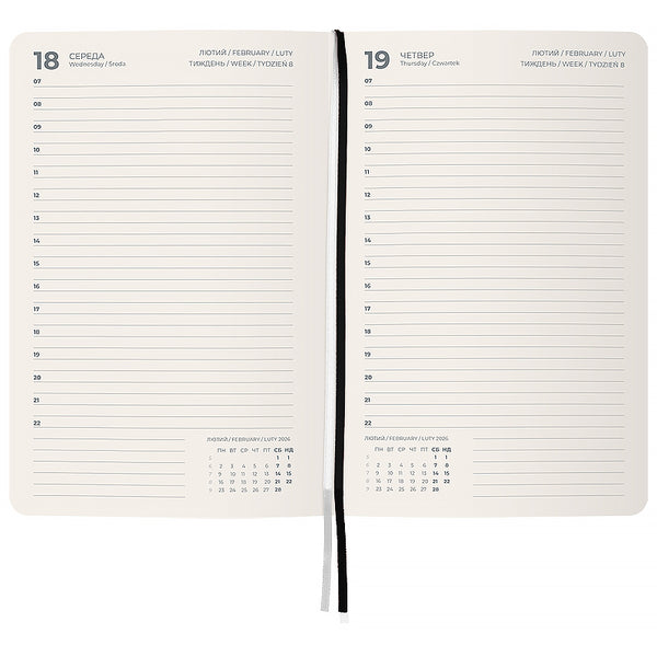 Щоденник 2026 Axent Partner City Soft 8821-26-01-A, 145*210, чорний