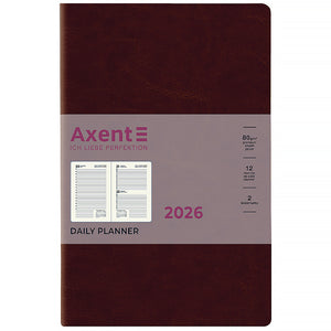 Щоденник 2026 Axent Partner City Soft 8821-26-05-A, 145*210, коричневий