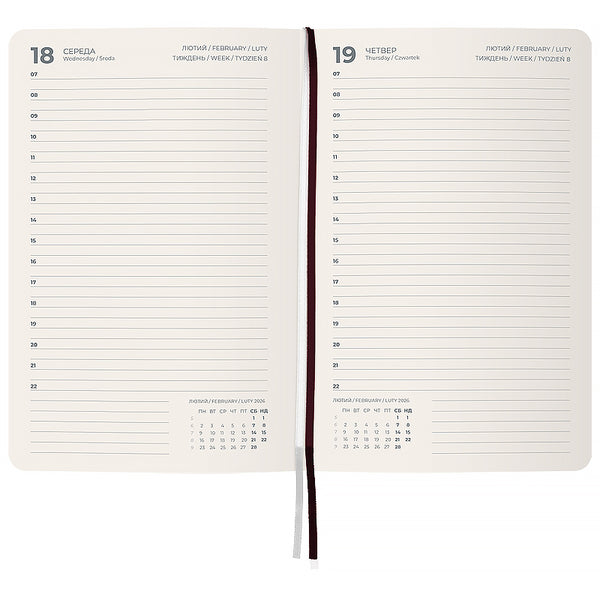 Щоденник 2026 Axent Partner City Soft 8821-26-05-A, 145*210, коричневий