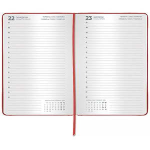 Щоденник 2026 Axent Classic Palermo 8843-26-3-A, 145*210, слп/т червоний