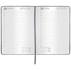 Щоденник 2026 Axent Classic Palermo 8843-26-4-A, 145*210, слп/т сірий