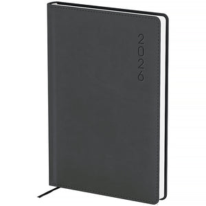Щоденник 2026 Axent Classic Lux 8844-26-3-A, 145*210, слп/т сірий
