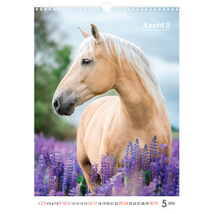 Календарь настенный 2026 Axent Horses 8804-26-3-A, А3