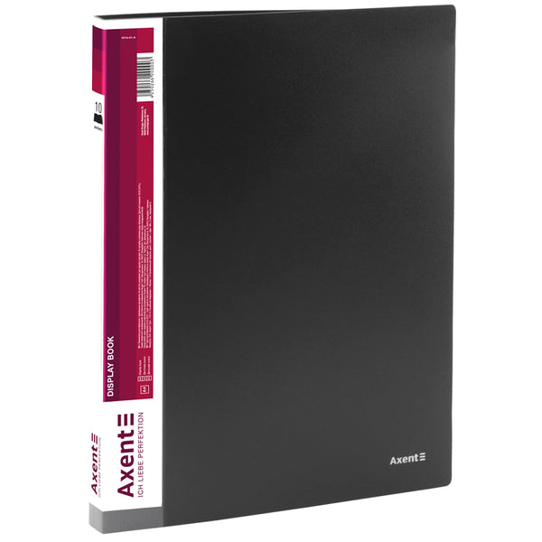 Дисплей-книга Axent 1010-01-A, A4, 10 файлов, чёрная