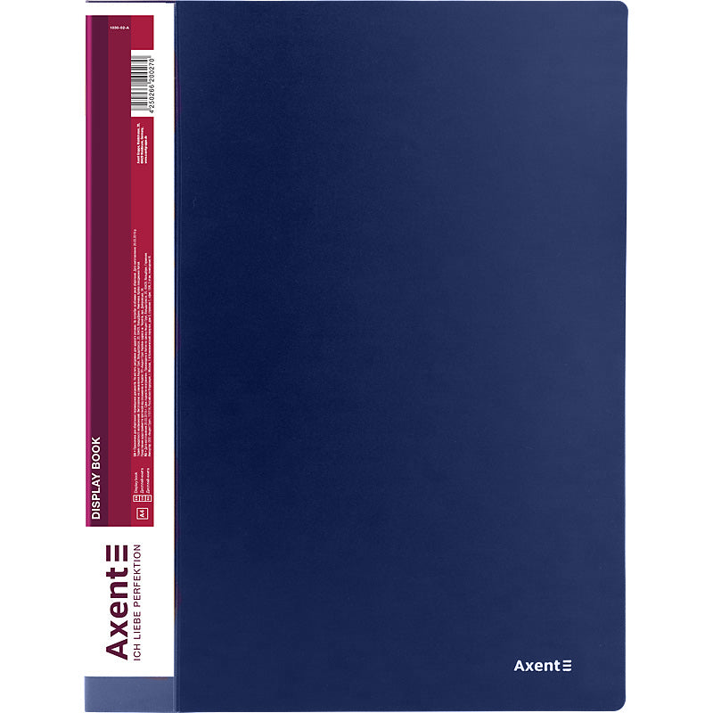 Дисплей-книга Axent 1030-02-A, А4, 30 файлов, синяя