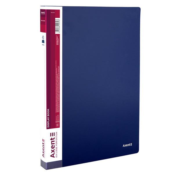 Дисплей-книга Axent 1040-02-A, А4, 40 файлов, синяя