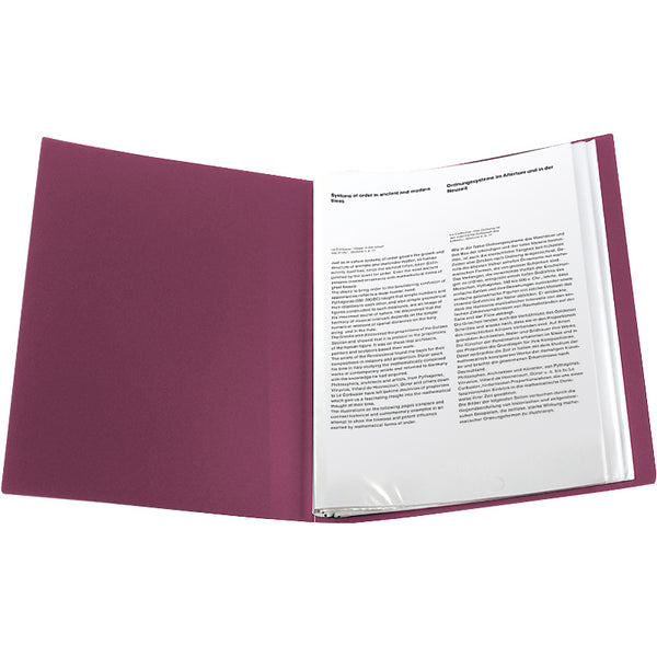 Дисплей-книга Axent 1040-04-A, А4, 40 файлов, бордовая