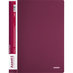 Дисплей-книга Axent 1060-04-A, А4, 60 файлов, бордовая
