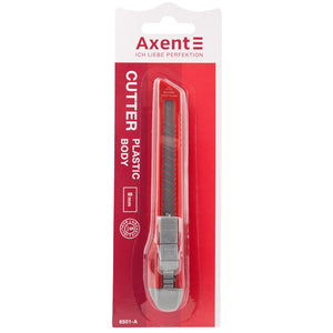 Нож канцелярский Axent 6501-A, лезвие 9 мм,красный