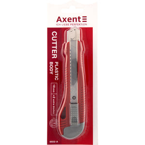 Нож канцелярский Axent 6602-A, с металлическими направляющими, лезвие 18 мм