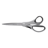 Ножницы Axent Duoton 6302-01-A, 20 см, с прорезиненными ручками, серо-черные