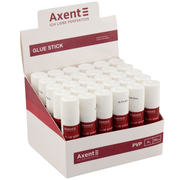 Клей-карандаш PVP Axent 7111-A, 8 г